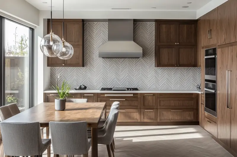 brown kitchen cabinets color schemes 1