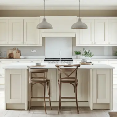 cream colored kitchen cabinets 1
