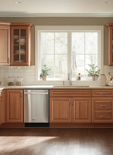 kitchen paint colors with oak cabinets 1