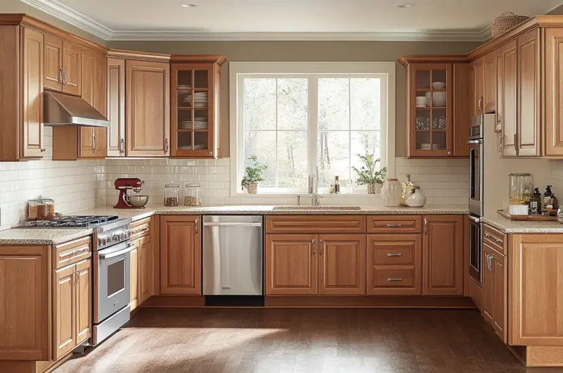 kitchen paint colors with oak cabinets 1