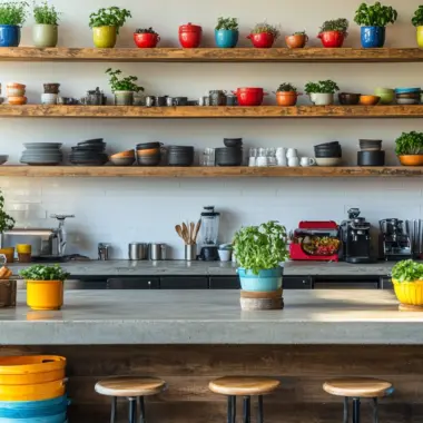 kitchen without cabinets 1